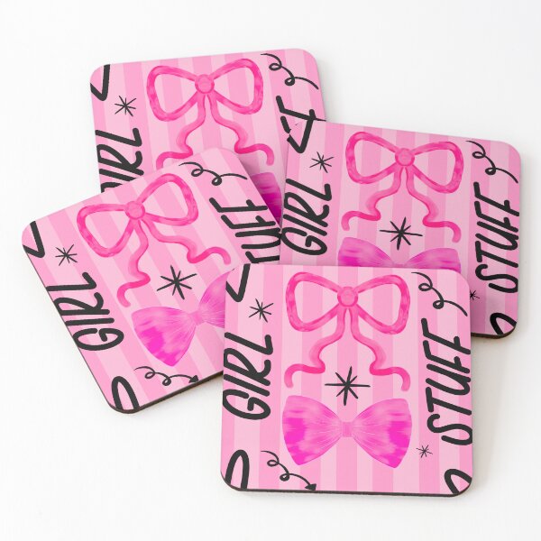 Item preview, Pink Coquette Bow Pattern – Cute Girly Aesthetic, “Girl Stuff” Graphic Design, Y2K Soft Girl Style designed and sold by VirtuallyCreativ .