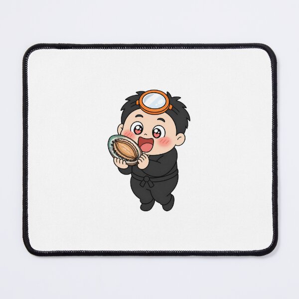 Item preview, KOREA HAENAM - Cute Chibi Character Excited Abalone Love Sticker designed and sold by KOREA-HAENAM.