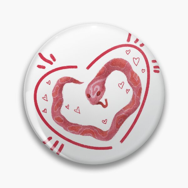 Item preview, Snake Love Heart Cute Red Minimal Illustration designed and sold by Pryhozha.