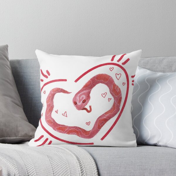 Item preview, Snake Love Heart Cute Red Minimal Illustration designed and sold by Pryhozha.
