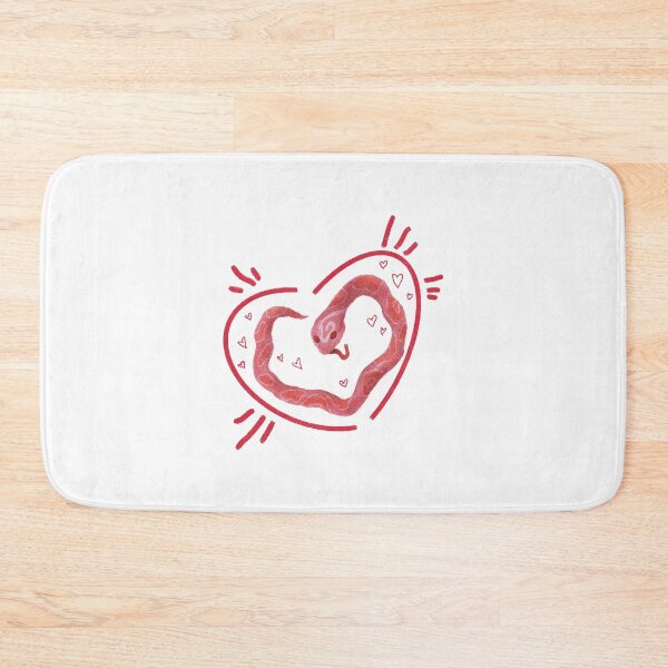 Item preview, Snake Love Heart Cute Red Minimal Illustration designed and sold by Pryhozha.