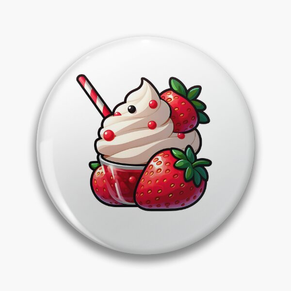 Item preview, Strawberry Dessert – Sweet Fruit Illustration with Fresh Summer Aesthetic designed and sold by BobaBunny76.