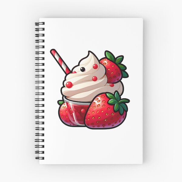 Item preview, Strawberry Dessert – Sweet Fruit Illustration with Fresh Summer Aesthetic designed and sold by BobaBunny76.