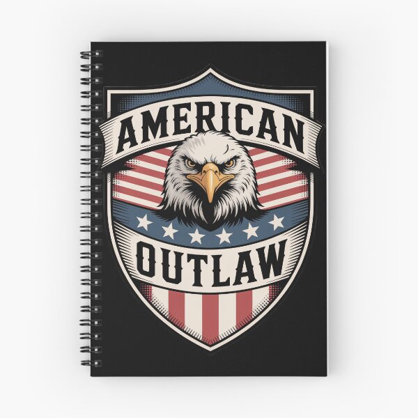 Item preview, American Outlaw Tall Patriotic Eagle Shield designed and sold by OldGloryForge.