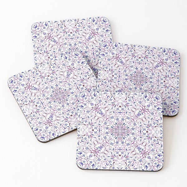 Item preview, Bright square arabic ornate pattern designed and sold by IrinaGuArt.