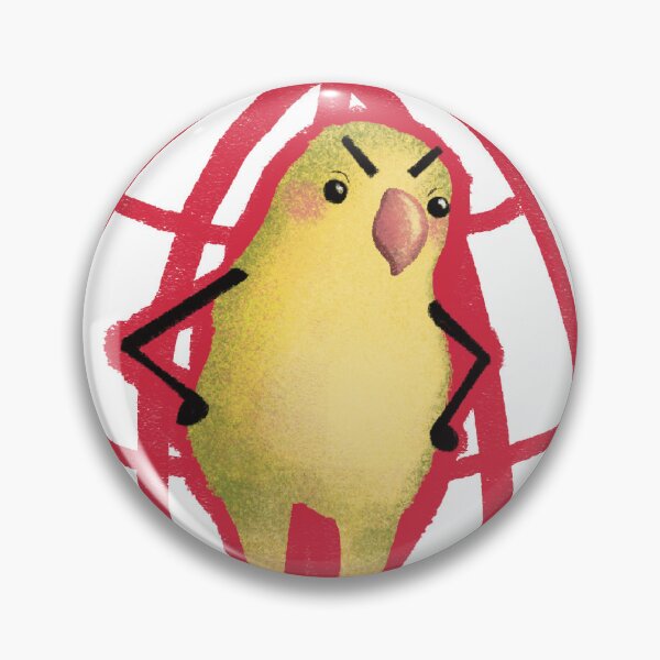 Item preview, Angry Cute Bird in Red Cage Illustration designed and sold by Pryhozha.