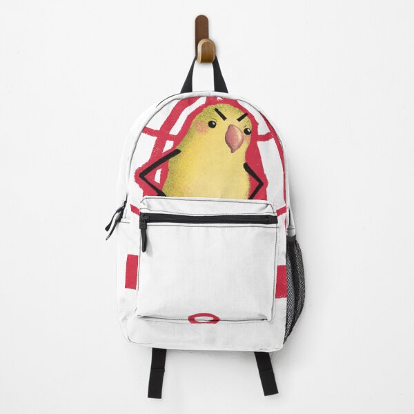 Item preview, Angry Cute Bird in Red Cage Illustration designed and sold by Pryhozha.