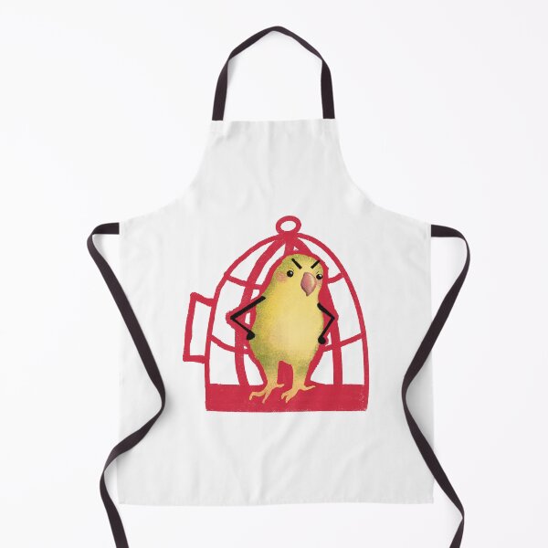 Item preview, Angry Cute Bird in Red Cage Illustration designed and sold by Pryhozha.
