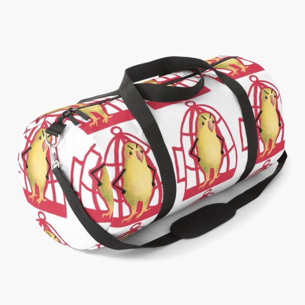 Item preview, Angry Cute Bird in Red Cage Illustration designed and sold by Pryhozha.