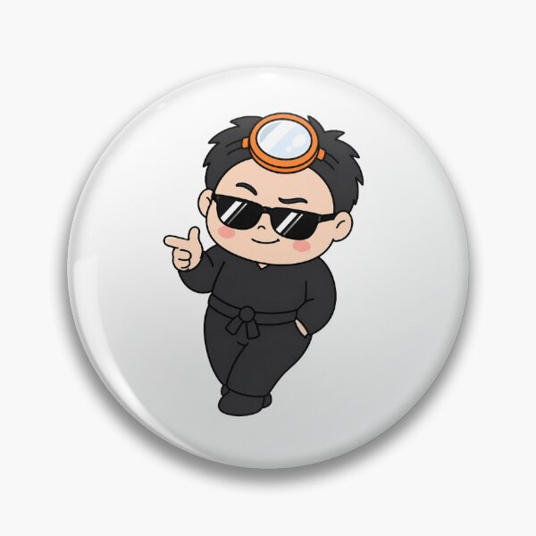Item preview, KOREA HAENAM - Cute Chibi Character Cool Swag Sunglasses Sticker designed and sold by KOREA-HAENAM.