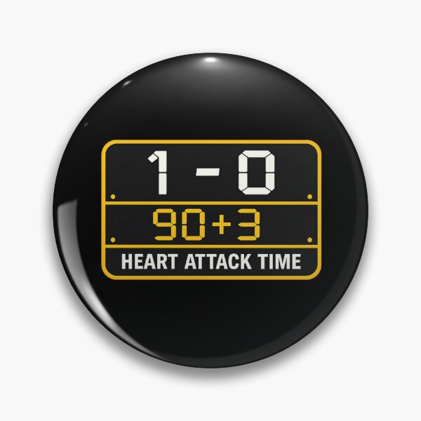Item preview, Heart Attack Time Funny Football Scoreboard Meme 90+3 Soccer Fan FIFA Shirt designed and sold by warlistop.