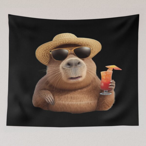 Aperçu de l'œuvre Cocktail d'été Cool Bear Kawaii créée et vendue par DailySparks.