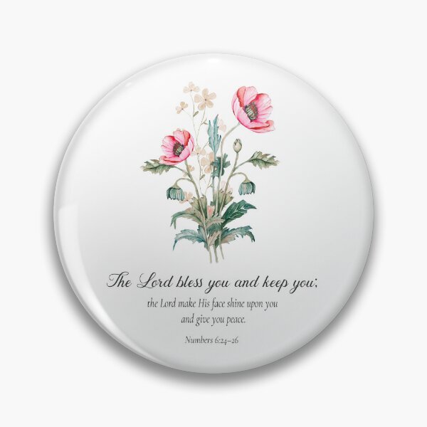 Item preview, Numbers 6:24–26 – The Lord Bless You and Keep You | Floral Christian Blessing | Scripture Gift designed and sold by latiendadearyam.