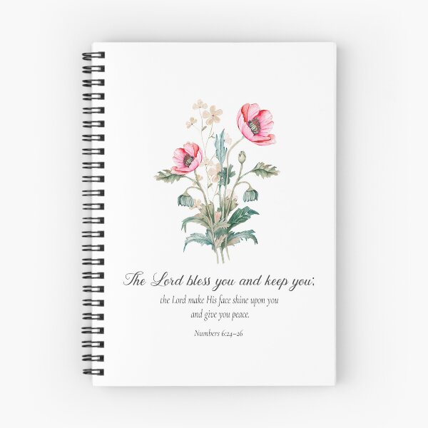 Item preview, Numbers 6:24–26 – The Lord Bless You and Keep You | Floral Christian Blessing | Scripture Gift designed and sold by latiendadearyam.