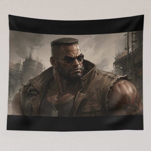 Item preview, Barret Wallace Final Fantasy 7 designed and sold by bapupa.