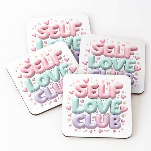 Item preview, Self Love Club Quote Pastel Bubble 3D Cute designed and sold by JoRem47.