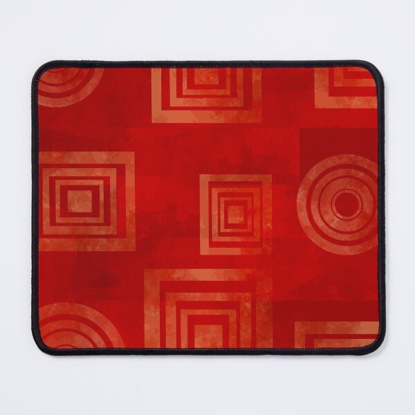 Item preview, Geometric Red Squares and Circles designed and sold by Andrew Hitchen.