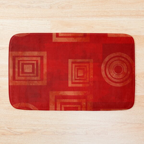 Item preview, Geometric Red Squares and Circles designed and sold by Andrew  Hitchen.