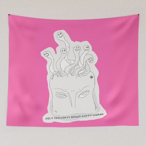 Item preview, Ugly Thoughts Breed Happy Worms (by ACCI) designed and sold by VanyssaGraphics.