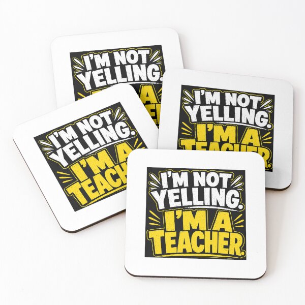 Item preview, I’m Not Yelling I’m a Teacher Funny Teacher Sticker | Classroom Humor designed and sold by Petringo.