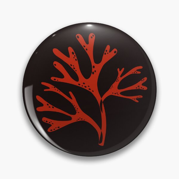 Item preview, Minimalist Red Coral Branches On Black designed and sold by Avisnanna.