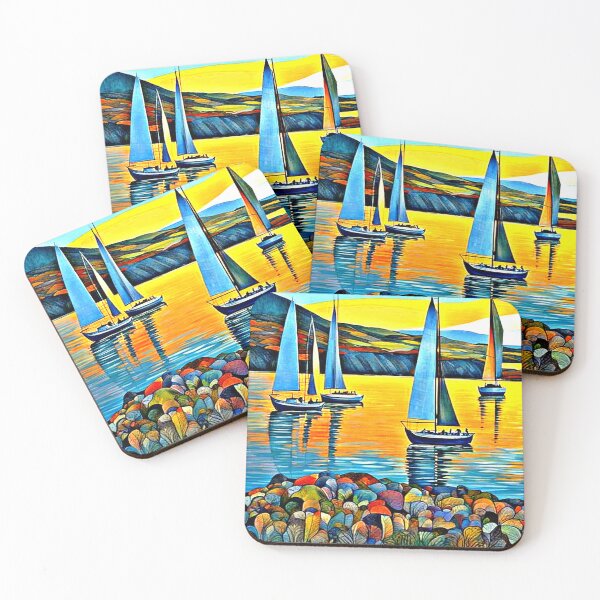 Item preview, Yachts by rocks designed and sold by George Hutton Hunter.