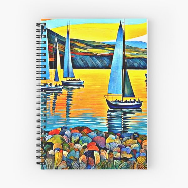 Aperçu de l'œuvre Yachts près des rochers créée et vendue par George Hutton Hunter.