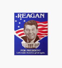 Reagan Bush '84 Retro Logo Red White Blue Election Ronald George 1984 84 Art Board