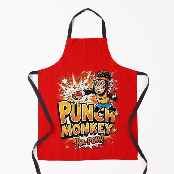 Item preview, Funny Punch Monkey Cartoon Shirt – Comic Style Humor Graphic Tee designed and sold by EiraFattah.