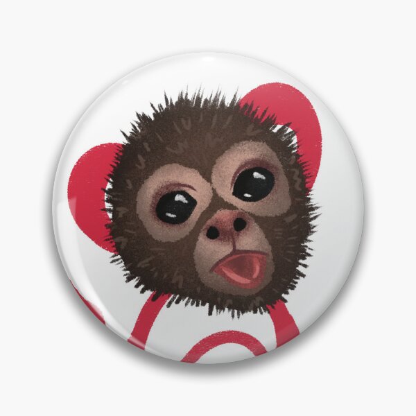 Item preview, Funny Red Monkey Creature Cute Weird Character designed and sold by Pryhozha.