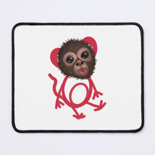 Item preview, Funny Red Monkey Creature Cute Weird Character designed and sold by Pryhozha.
