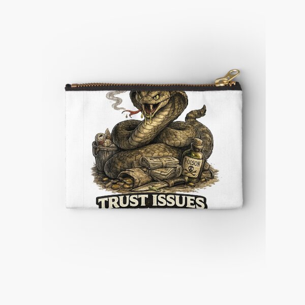 Item preview, Trust Issues Snake – Tiny Villains Series Funny Evil Snake designed and sold by MoodMinistry.