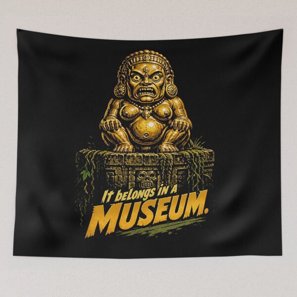 Item preview, Golden Fertility Idol Museum Poster designed and sold by agearb.