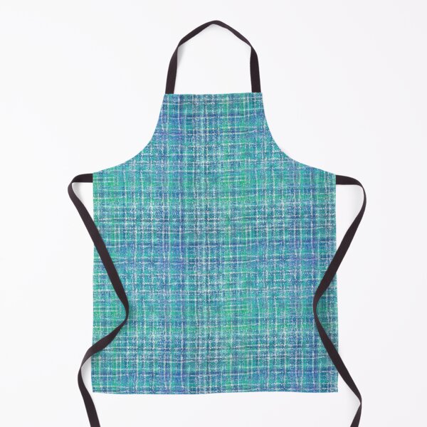 Item preview, Turquoise textured checkered minimalist pattern. designed and sold by marinaklykva.