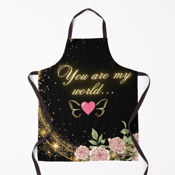Item preview, You Are My World | Floral Gold Aesthetic Love Quote Art designed and sold by digitalvibe4u.