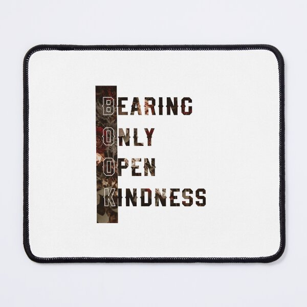 Item preview, BOOK – Bearing Only Open Kindness | Floral Typography Design designed and sold by ANoelleART.