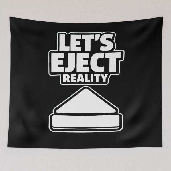 Item preview, Let’s Eject Reality Funny Shirt Existential Humor Meme Minimalist Design designed and sold by Timeless Junction.