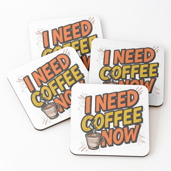 Item preview, I Need Coffee Now — Urban Streetwear designed and sold by Dhenin Studio.