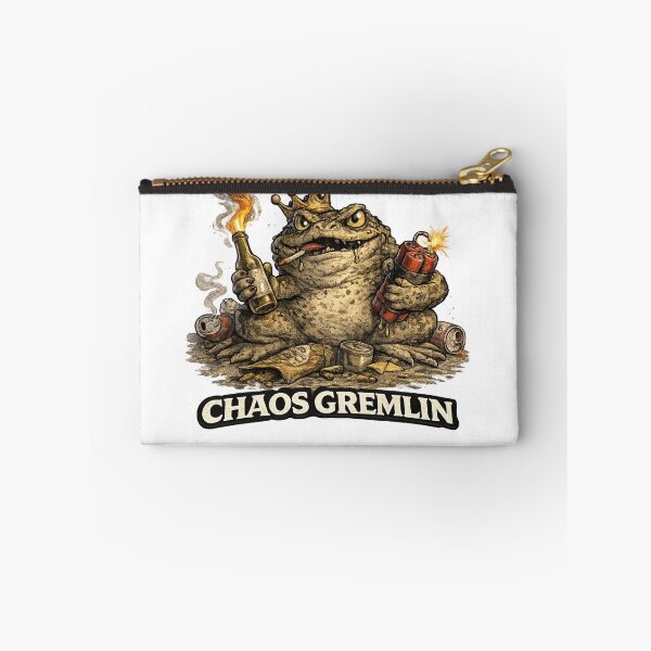 Aperçu de l'œuvre Crapaud Gremlin du Chaos – Série Petits Méchants Crapaud Maléfique et Amusant créée et vendue par MoodMinistry.