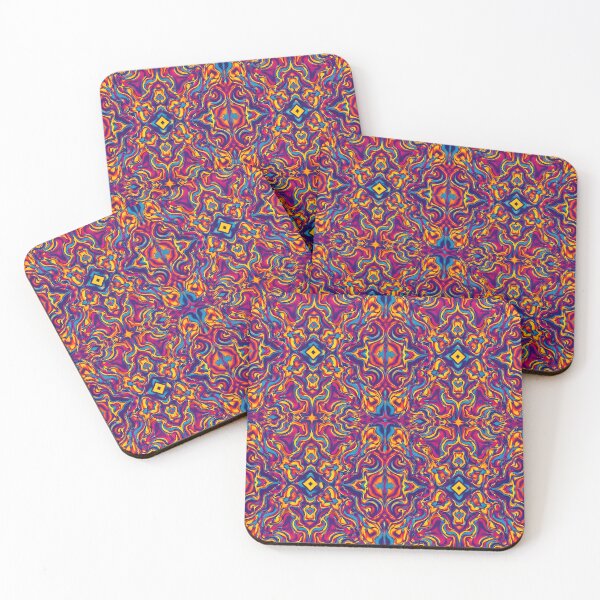 Item preview, Liquid stained glass - Liquefied flux - CMY duvet cover - ifourdezign designed and sold by Kentala.