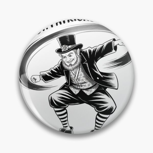 Item preview, Dabbing Leprechaun Sumi-e Ink Wash Art designed and sold by Bloomkept.