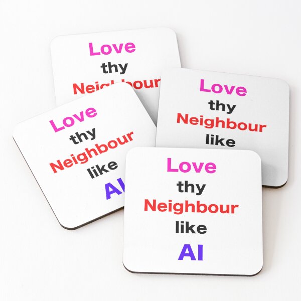 Item preview, Neighbourly love designed and sold by The WordCatcher Street.