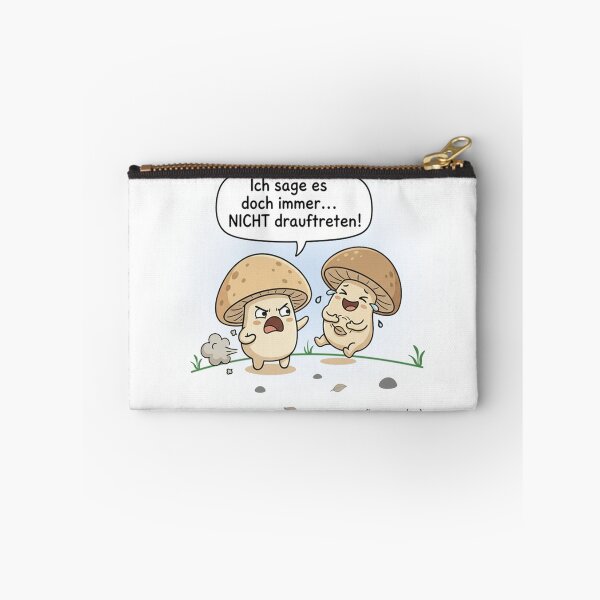 Item preview, Don't step on it – cheeky mushroom illustration designed and sold by Herzbaumatelier.