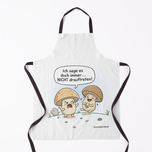 Item preview, Don't step on it – cheeky mushroom illustration designed and sold by Herzbaumatelier.
