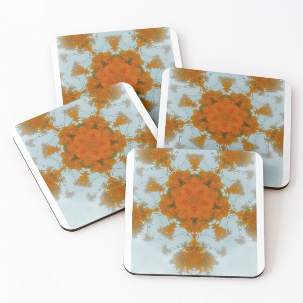 Item preview, Orange floral Mandala  designed and sold by sonamkumari333.