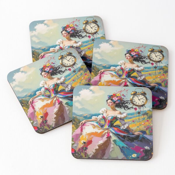 Item preview, Vibrant Frida Kahlo Inspired Portrait with Symbolic Elements and Colorful Dreamlike Energy designed and sold by FotoworldEdel.