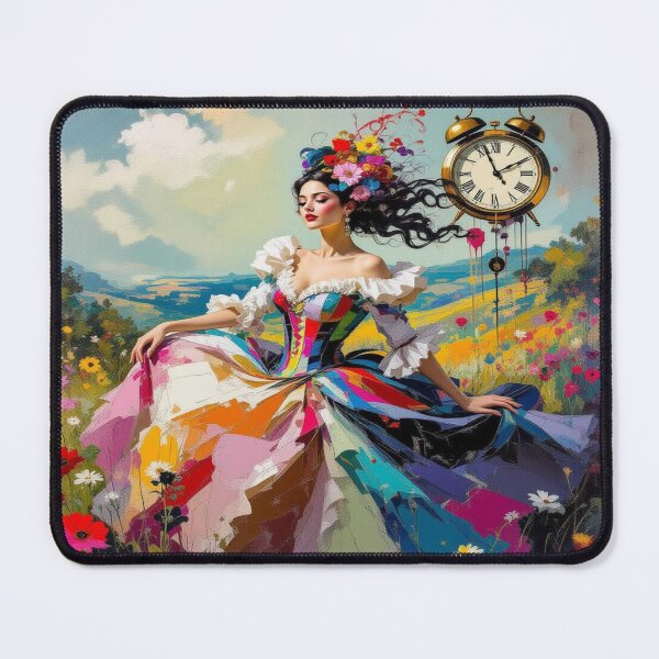 Item preview, Vibrant Frida Kahlo Inspired Portrait with Symbolic Elements and Colorful Dreamlike Energy designed and sold by FotoworldEdel.