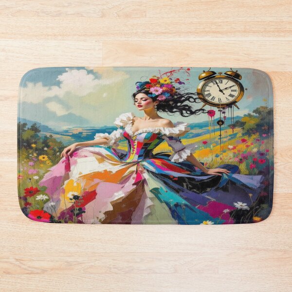Item preview, Vibrant Frida Kahlo Inspired Portrait with Symbolic Elements and Colorful Dreamlike Energy designed and sold by FotoworldEdel.