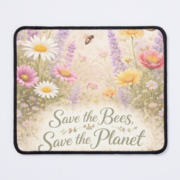 Item preview, Save the Bees Save the Planet Floral Pollinator Sticker designed and sold by FestivityFinds.