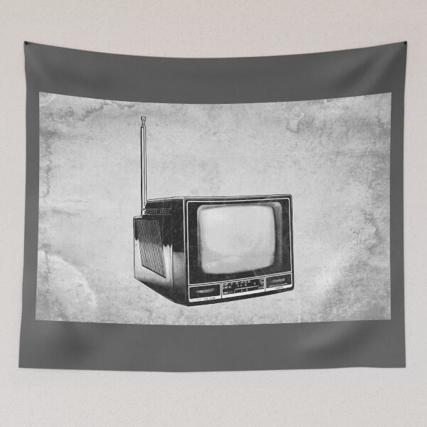Item preview, Vintage Portable TV Dark Analog Retro Static Art designed and sold by Ghoul Enterprises.